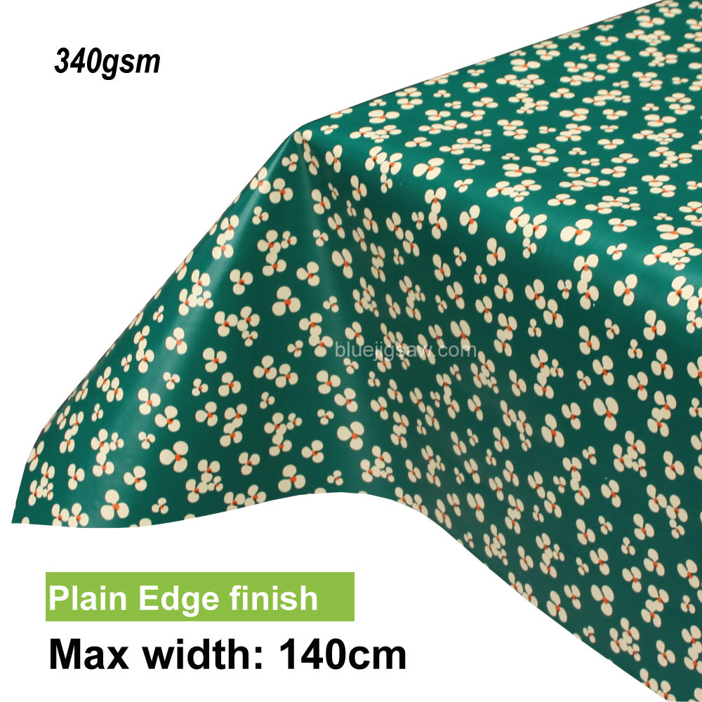 Lola PVC Tablecloth with plain edge