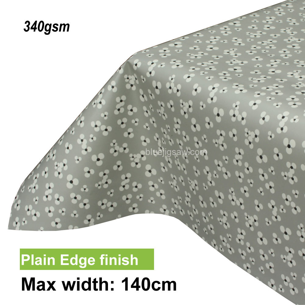 Lola PVC Tablecloth with plain edge