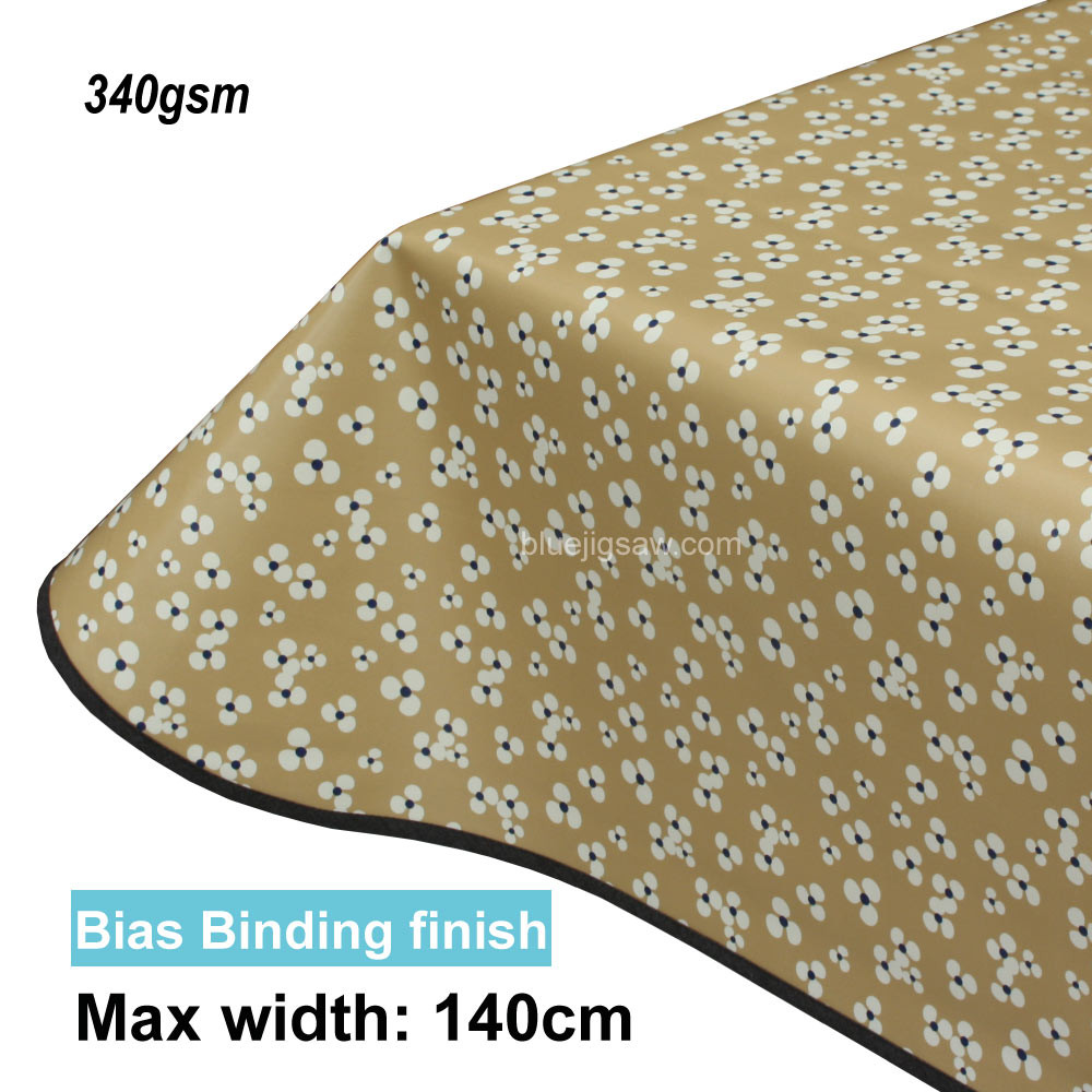 Lola PVC Tablecloth with edge finish