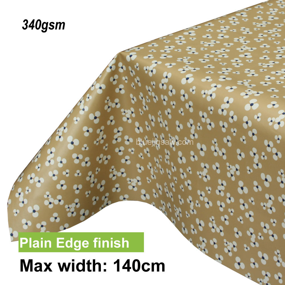 Lola PVC Tablecloth with plain edge