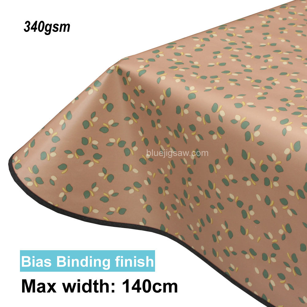 Lola PVC Tablecloth with edge finish