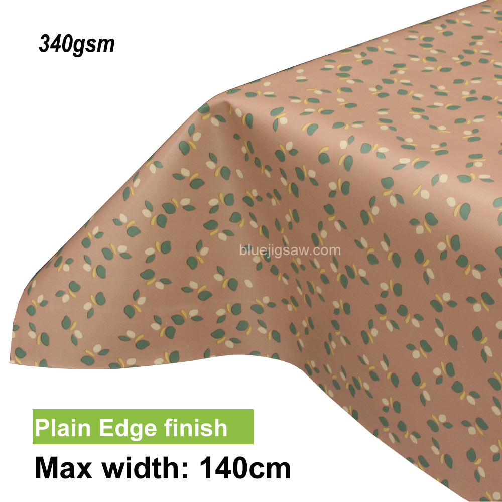 Lola PVC Tablecloth with plain edge