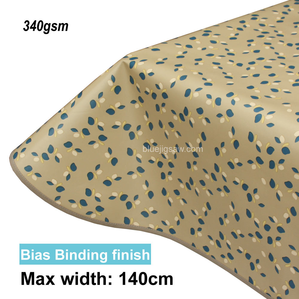 Lola PVC Tablecloth with edge finish