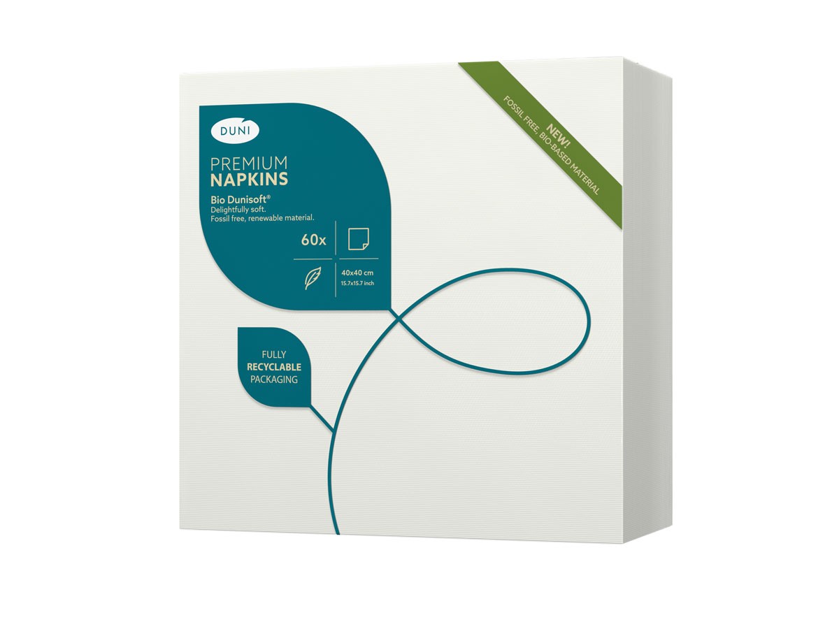 Dunisoft&reg; Napkin White 40cm