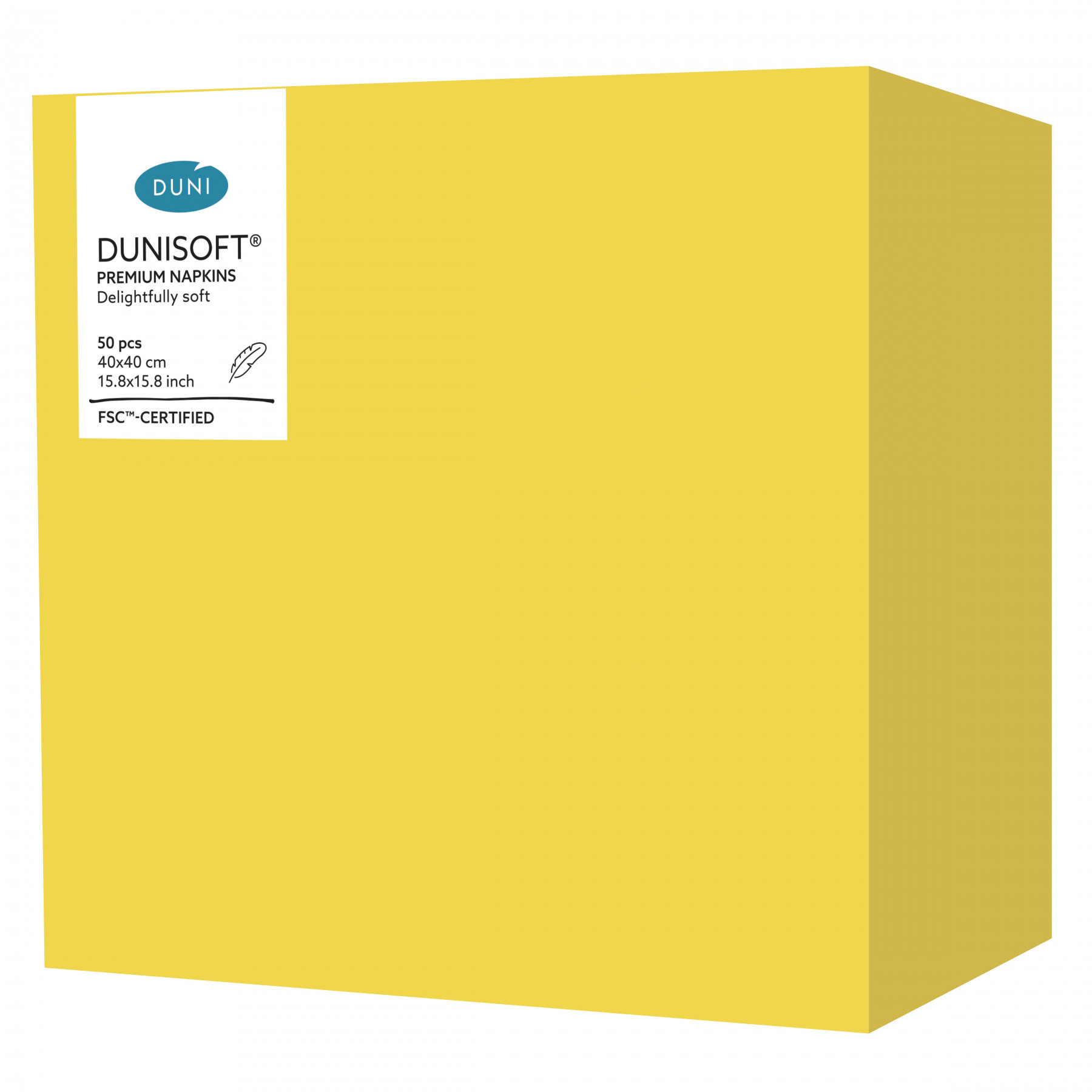 Dunisoft&reg; Napkin Yellow 40cm