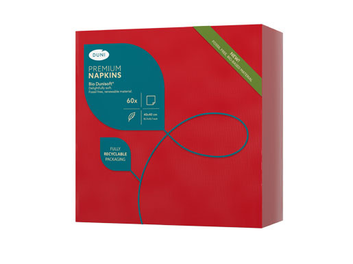 Dunisoft&reg; Napkin Red 40cm
