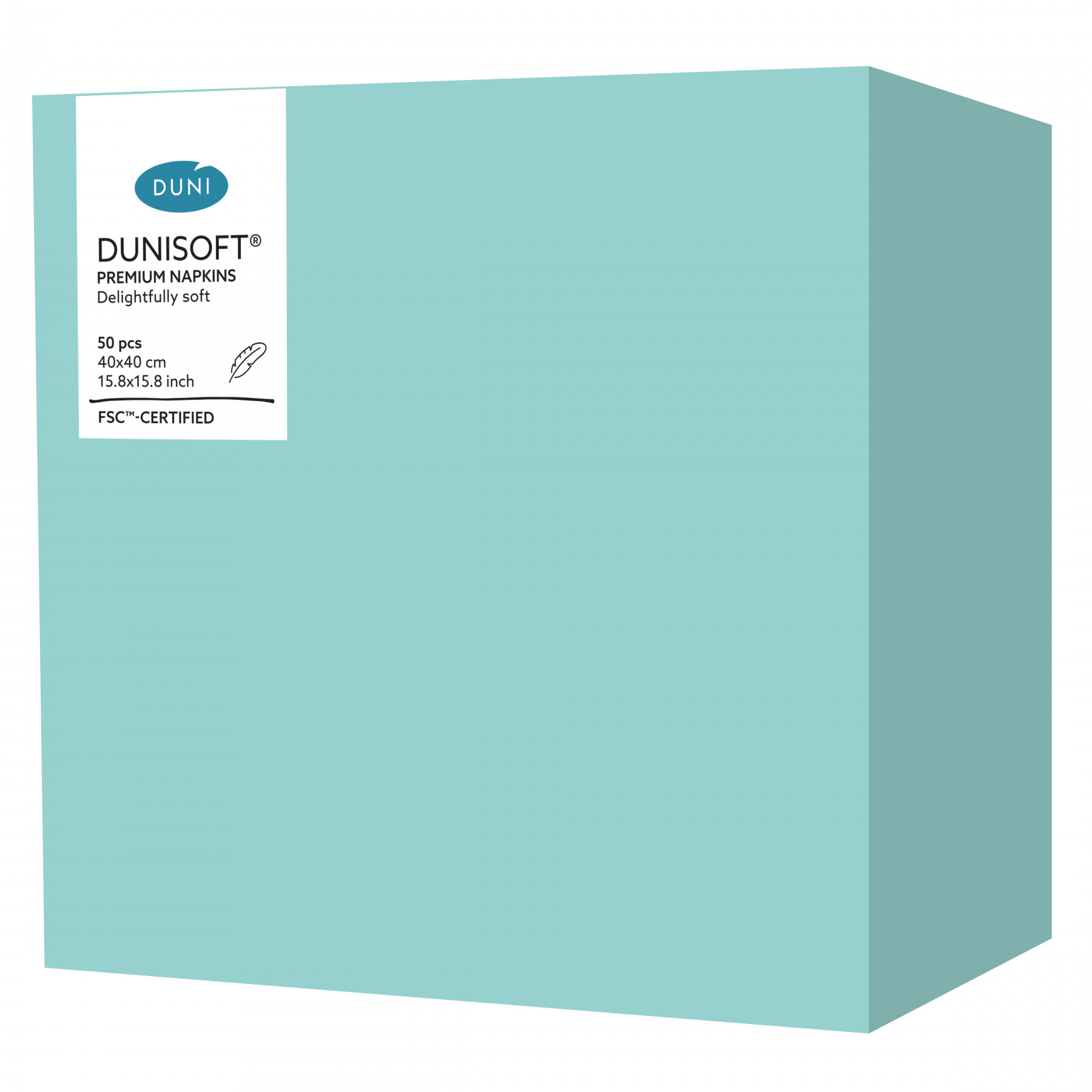 Dunisoft&reg; Napkin Mint Blue 40cm