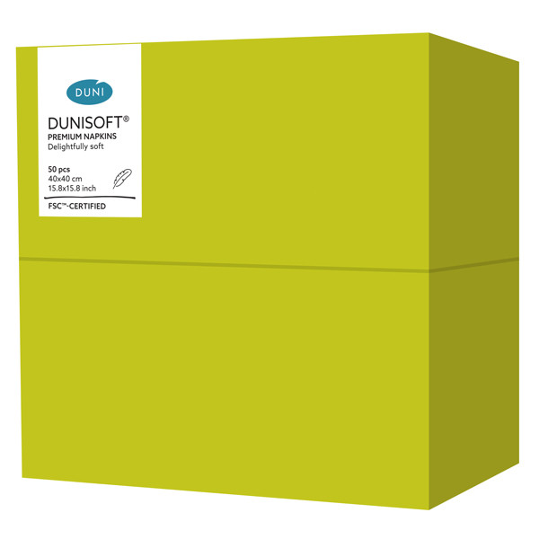 Dunisoft&reg; Napkin Kiwi 40cm, 8-Fold