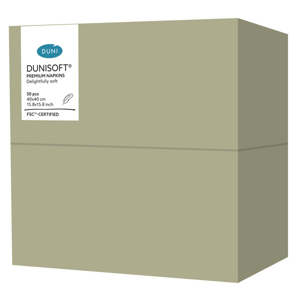 Dunisoft&reg; Napkin Pistachio Green 40cm, 8-Fold