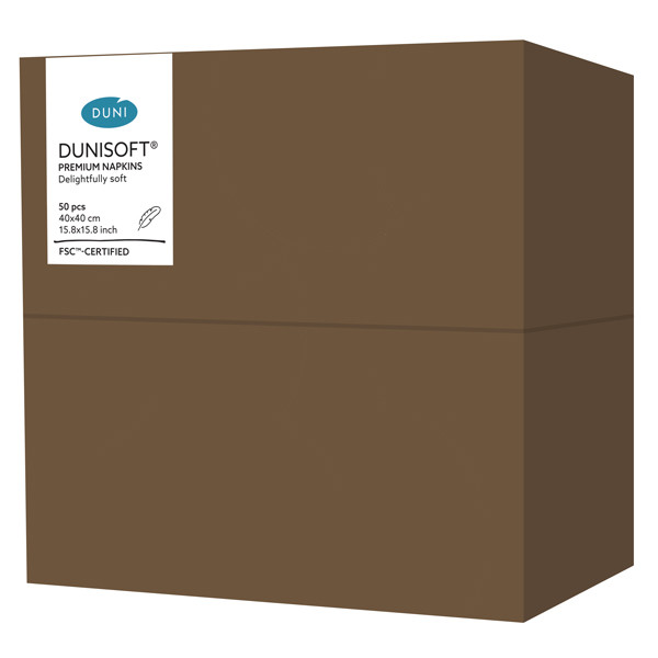 Dunisoft&reg; Napkin Chestnut 40cm, 8-Fold