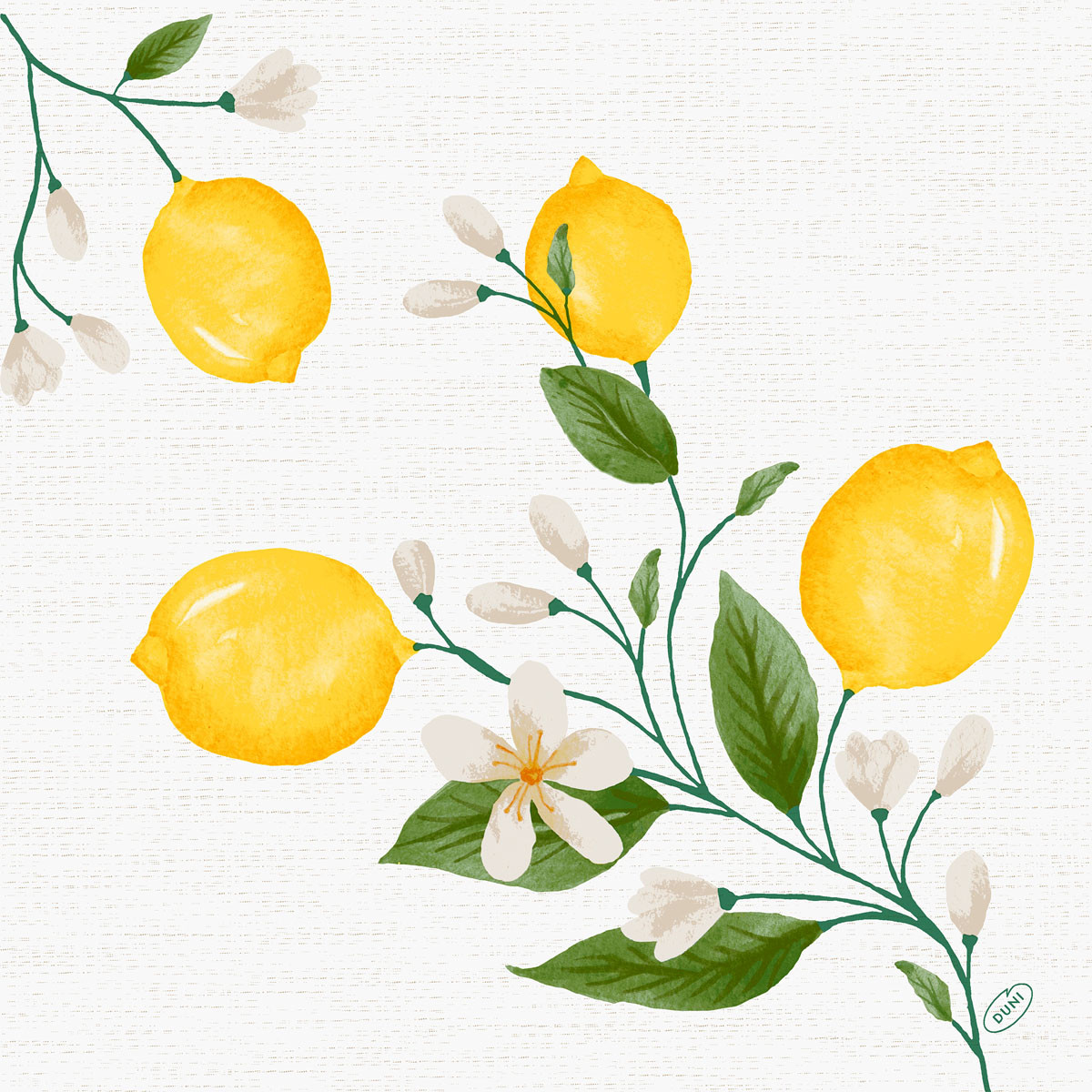 Dunisoft&reg; Napkin Lemon Fiesta 40cm