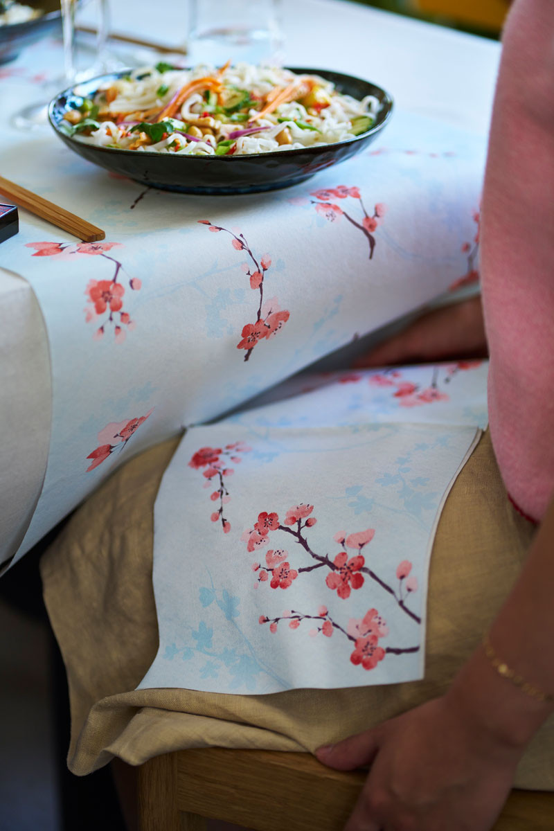 Dunisoft&reg; Napkin Cherry Breeze Blue 40cm