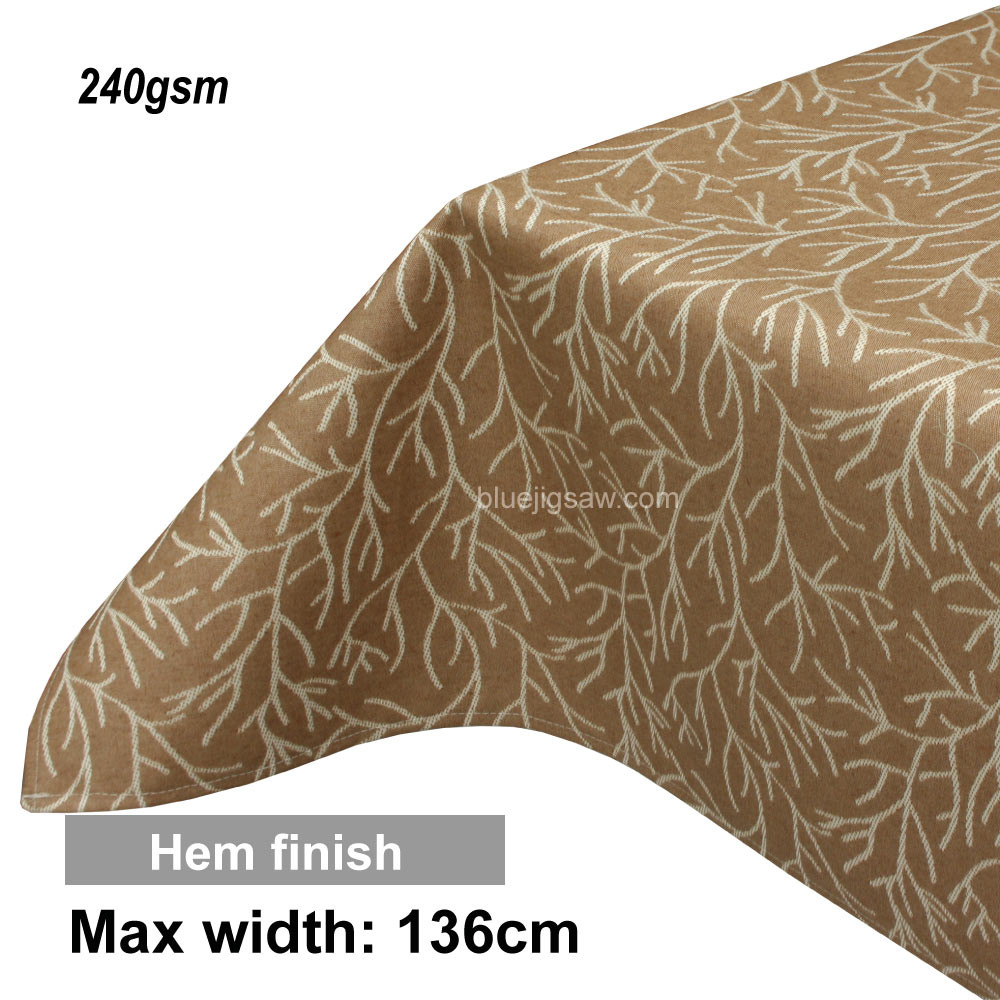Acrylic Coated Tablecloth with Hem finish