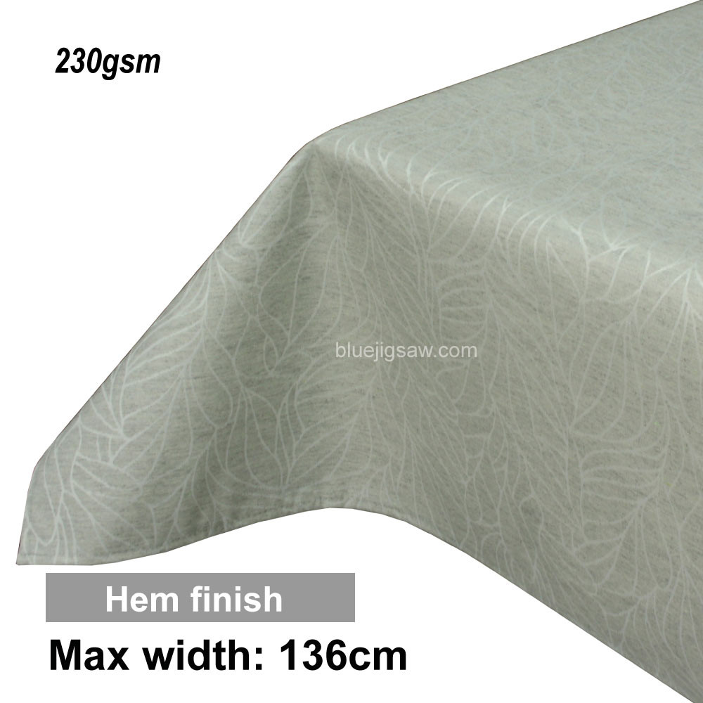Acrylic Coated Tablecloth with Hem finish