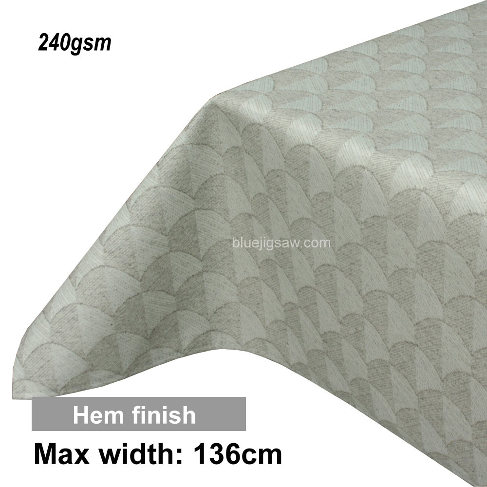 Acrylic Coated Tablecloth with Hem finish