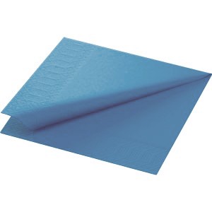 Tissue Napkin, 3ply 33cm, Mid Blue