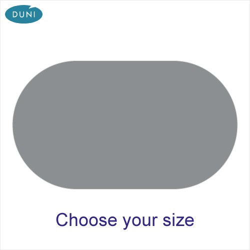 Dunisilk Unicolour Oval Silver Tablecovers