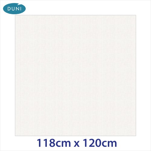 Dunisilk Linnea Tablecovers, 118cm x 120cm, White
