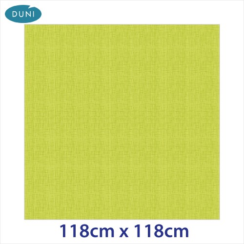 Dunisilk Linnea Tablecovers, 118cm x 118cm, Kiwi