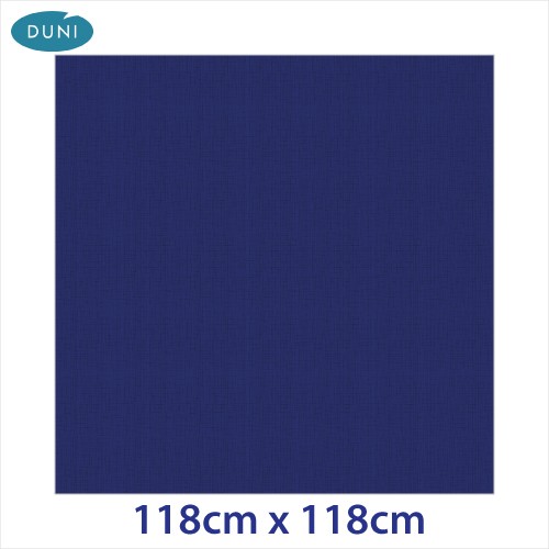 Dunisilk Linnea Tablecovers, 118cm x 118cm, Dark Blue