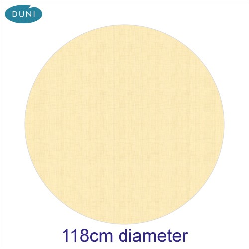 Dunisilk Linnea Round Cream Tablecovers