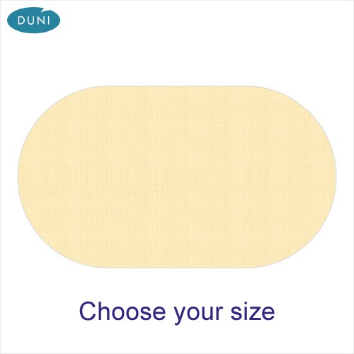 Dunisilk Linnea Oval Cream Tablecovers