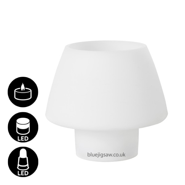 Duni Moody Maxi Candle Holder White