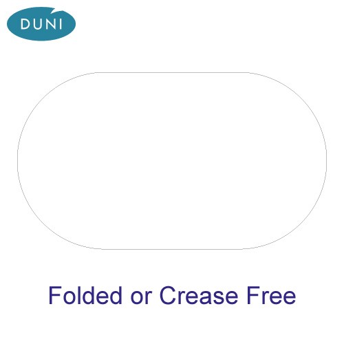 Dunicel Oval White Tablecovers