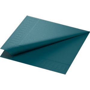 Duni 3ply 40cm Tissue Napkins Ocean Teal
