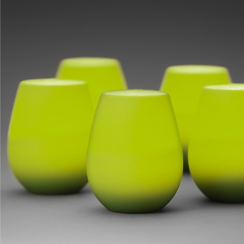 Duni Tropical Candle Holder Leaf Green with LED candles