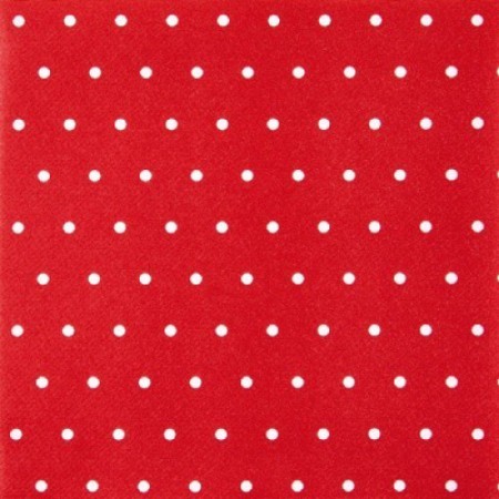 Mini Dots Red/White Airlaid Napkin, Home Fashion, 40cm