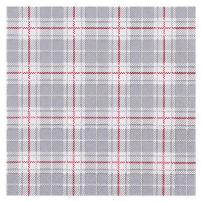 Home Fashion 3ply 33cm Paper Napkins, Chequers Grey