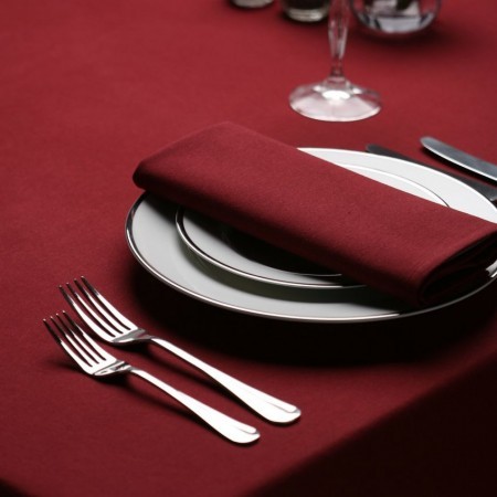Maroon Spun Polyester Tablecloth
