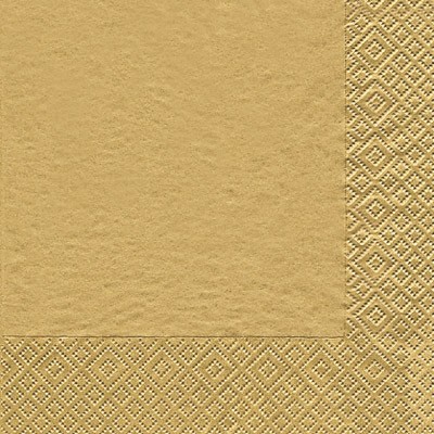 Home Fashion 3ply 40cm Paper Napkins, Gold
