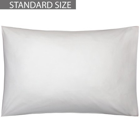 400 Thread Count Cotton Sateen Standard Pillow Case, White