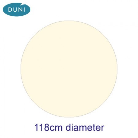 Dunicel Tablecovers, 118cm Diameter, Cream