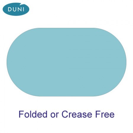 Dunicel Folded Oval Tablecovers, Mint Blue