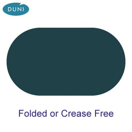 Dunicel Folded Oval Tablecovers, Ocean Teal