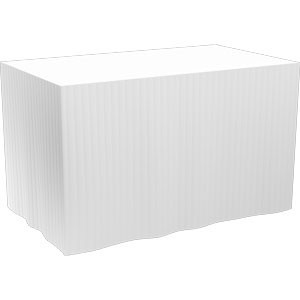 White Dunicel® Tableskirt 0.72 x 4m