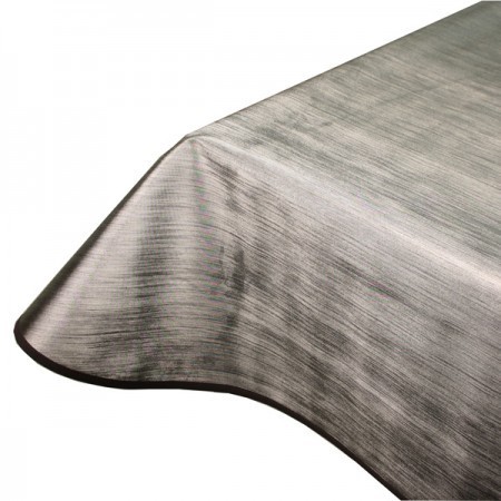 Metallic Silver Wipeclean PVC Tablecloth