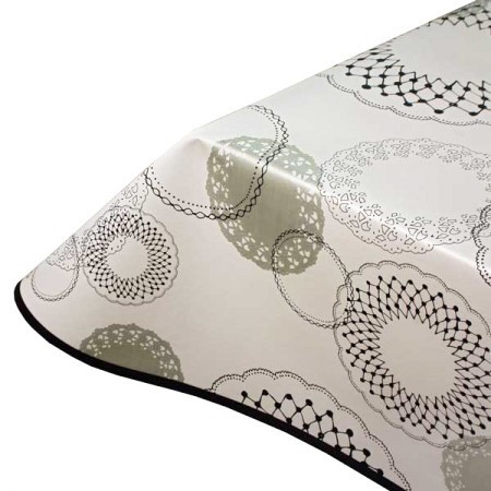 White Illusion Wipeclean PVC Tablecloth