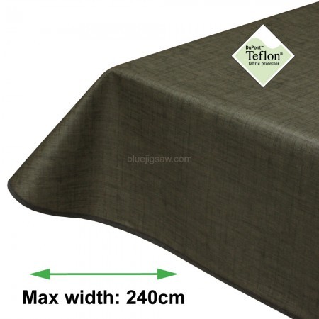 Symphony Graphite Acrylic Coated Tablecloth with Teflon