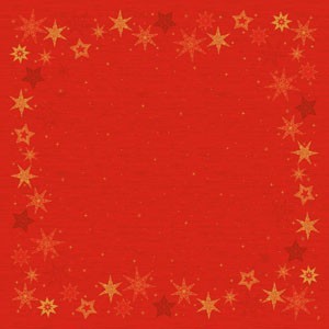 Dunicel Slipcovers, 84cm x 84cm, Star Stories Red