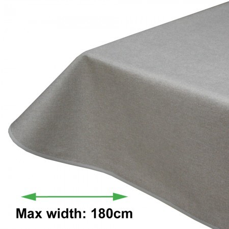 Maison Pebble Plain Acrylic Coated Wipe Clean Tablecloth