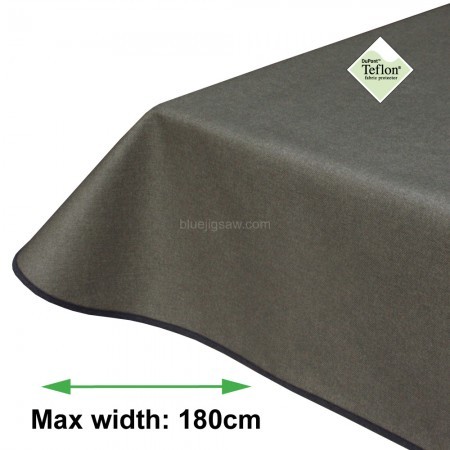 Maison Elephant Plain Acrylic Coated Wipe Clean Tablecloth