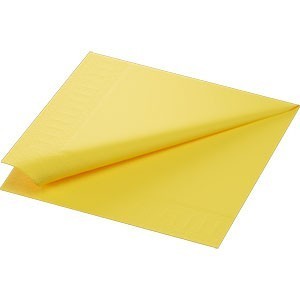 Duni Tissue Napkin, 2ply 33cm, Yellow