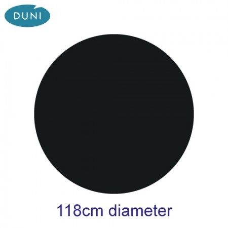 Dunicel Tablecovers, 118cm Diameter, Black
