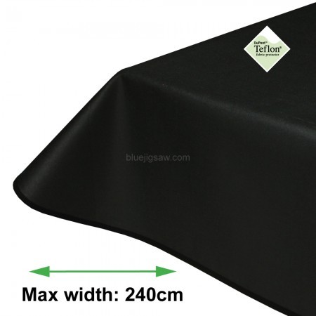 LinCott Black Acrylic Coated Tablecloth