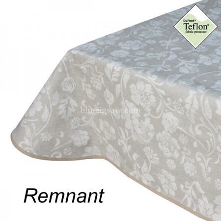 Acrylic Coated Fabric Remnant Strip, Emma White 61cm x 140cm
