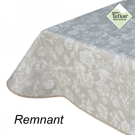 Acrylic Coated Fabric Remnant Strip, Emma White 43cm x 171cm